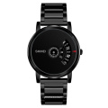 skmei men laisure business black watch custom logo